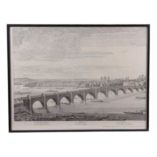 168 - A set of ten black & white prints taken from the 18th century Perspective Views of cities and Chief ... 