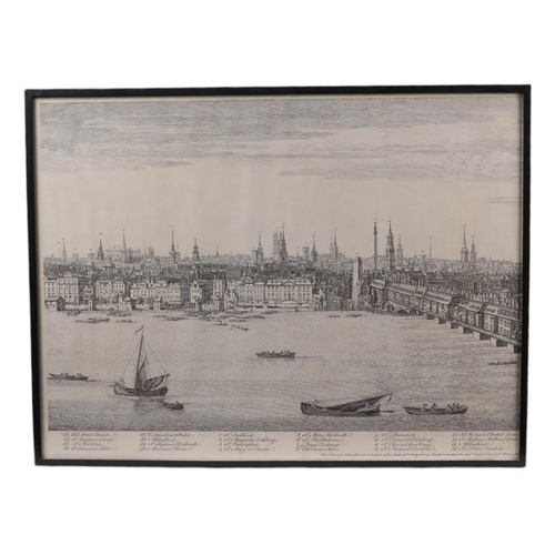 168 - A set of ten black & white prints taken from the 18th century Perspective Views of cities and Chief ... 