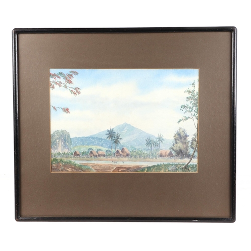 182 - J R Charton - a group of three watercolour paintings depicting Asian scenes, signed, framed & glazed... 