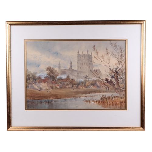 213 - William James Boddy (1832-1911) - Tewkesbury - signed & dated 1901 lower left, watercolour, framed &... 