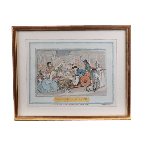 217 - After Thomas Rowlandson (1756-1827) - Comforts of Bath - a set of twelve satirical cartoons, publish... 