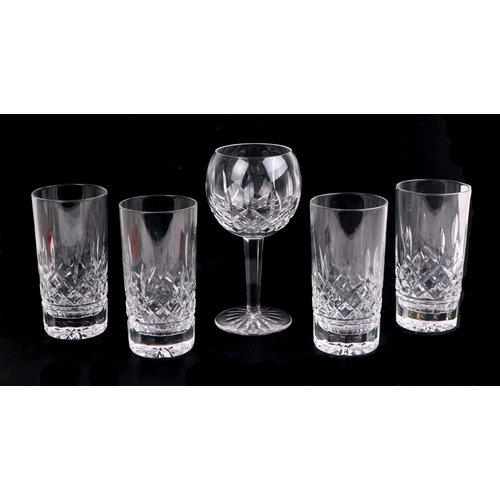 249 - A large quantity of Waterford Lismore crystal to include champagne flutes, hock glasses, wine glasse... 