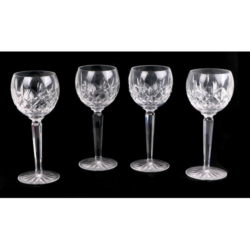 249 - A large quantity of Waterford Lismore crystal to include champagne flutes, hock glasses, wine glasse... 