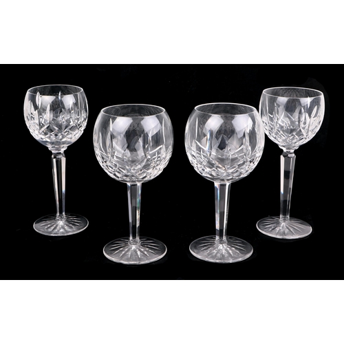 249 - A large quantity of Waterford Lismore crystal to include champagne flutes, hock glasses, wine glasse... 