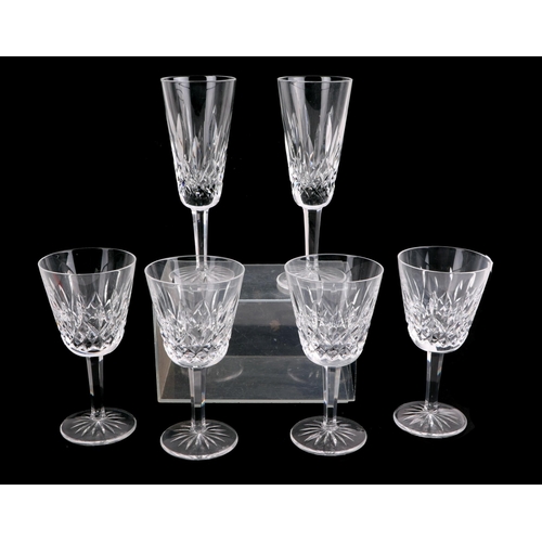 249 - A large quantity of Waterford Lismore crystal to include champagne flutes, hock glasses, wine glasse... 