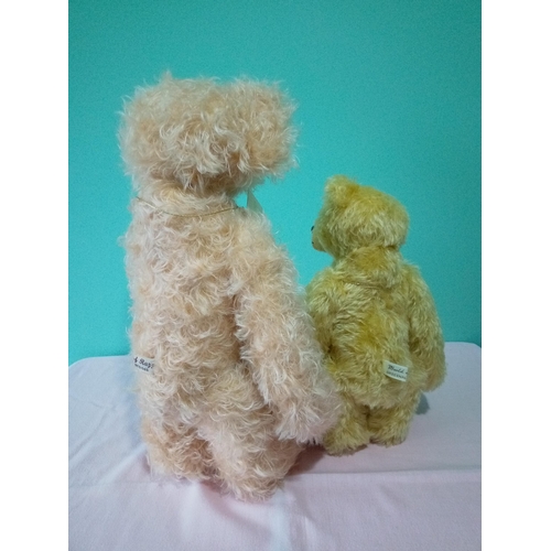 44 - Two World of Razz Teddy Bears by Laura Kelly ‘Francis’ jointed, apricot mohair , limited edition one... 