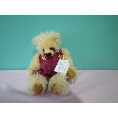 48 - Changle Bears by Janet Changfoot ‘Poppet’, jointed, gold mohair teddy Bear, limited edition 3/3, car... 