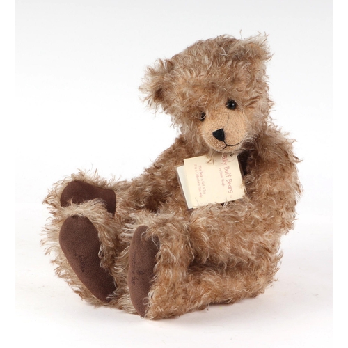 55 - Billy Buff Bears by Hazel Slough, ‘Porgy’ jointed, brown tipped beige mohair teddy bear, limited edi... 