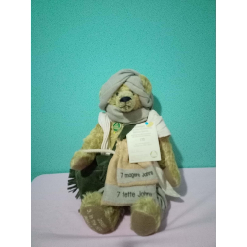 73 - Hermann Bears ‘Joseph’ jointed, brass colour mohair teddy bear, limited edition 172 of 1000, card la... 