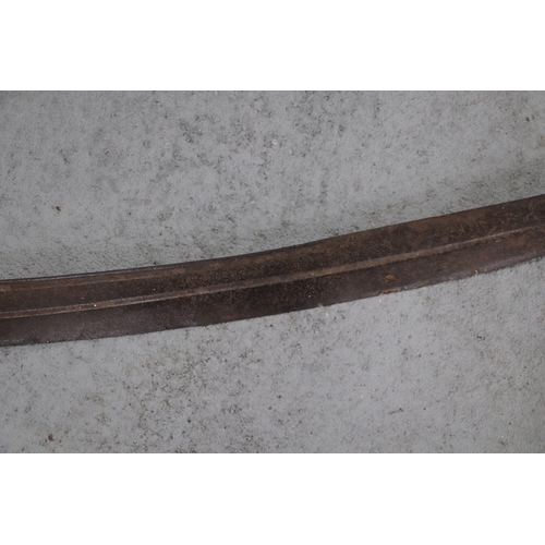 115 - An Indian Tulwar sword having a Turkish style Kilij shaped blade, possibly late 18th / 19th century.... 