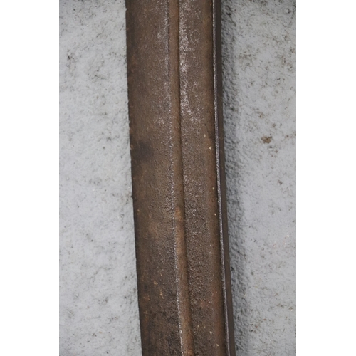 115 - An Indian Tulwar sword having a Turkish style Kilij shaped blade, possibly late 18th / 19th century.... 