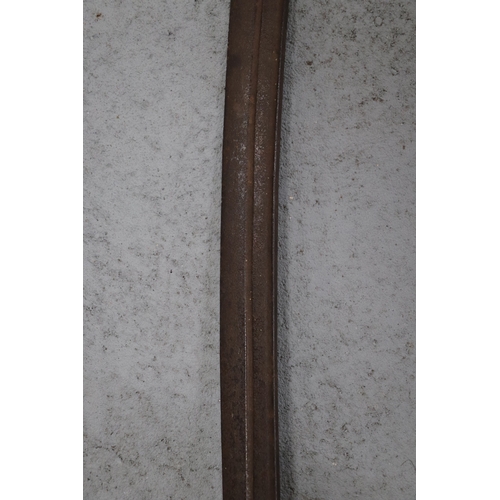 115 - An Indian Tulwar sword having a Turkish style Kilij shaped blade, possibly late 18th / 19th century.... 