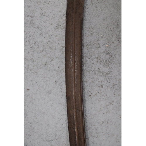 115 - An Indian Tulwar sword having a Turkish style Kilij shaped blade, possibly late 18th / 19th century.... 