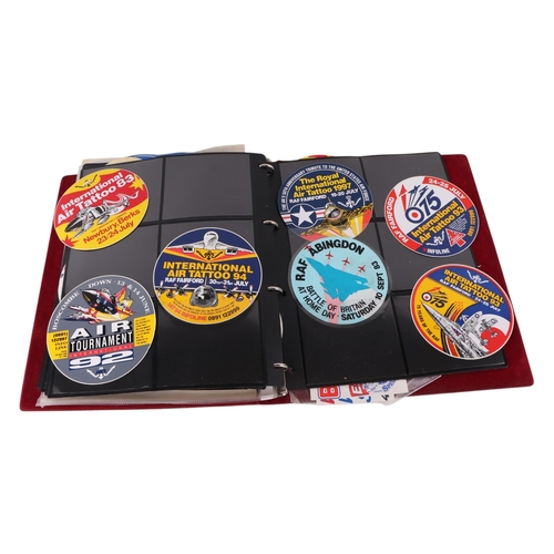 108 - A large collection of vintage Airforce and Army cloth patches, American Space Mission patches and de... 