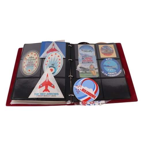 108 - A large collection of vintage Airforce and Army cloth patches, American Space Mission patches and de... 