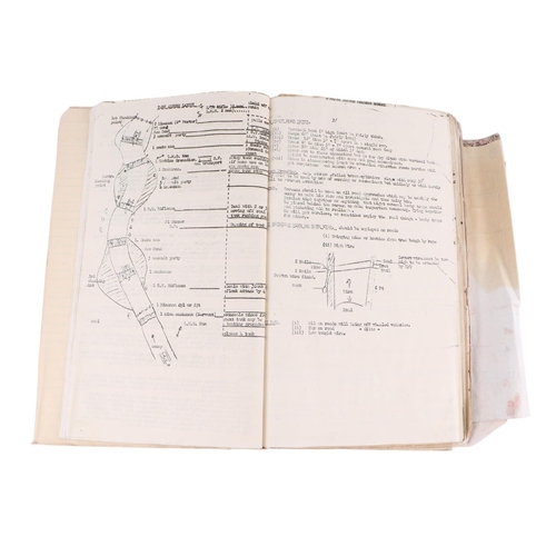 116 - A WWII S. O. Book 129 which belonged to Captain A. W. Gason, Chief Instructor 8 Corp for Junior Lead... 