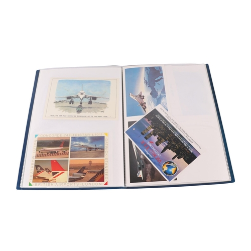 13 - Concorde interest:  A large unique collection of Concorde ephemera containing many signed Brian Trub... 