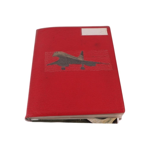 13 - Concorde interest:  A large unique collection of Concorde ephemera containing many signed Brian Trub... 