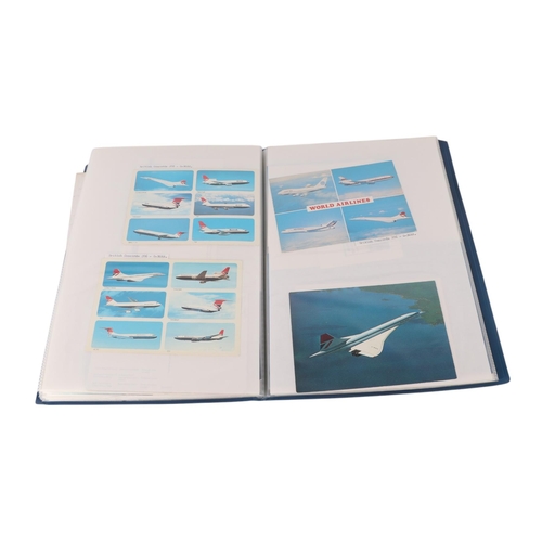 13 - Concorde interest:  A large unique collection of Concorde ephemera containing many signed Brian Trub... 