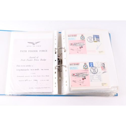 14 - Military interest:  A large collection of Royal Airforce First Day covers, all signed by pilots incl... 