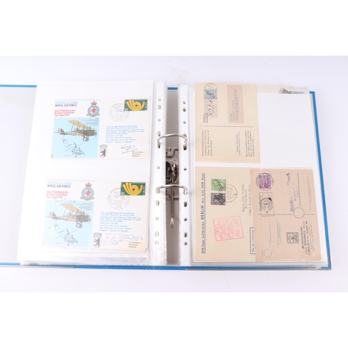 14 - Military interest:  A large collection of Royal Airforce First Day covers, all signed by pilots incl... 