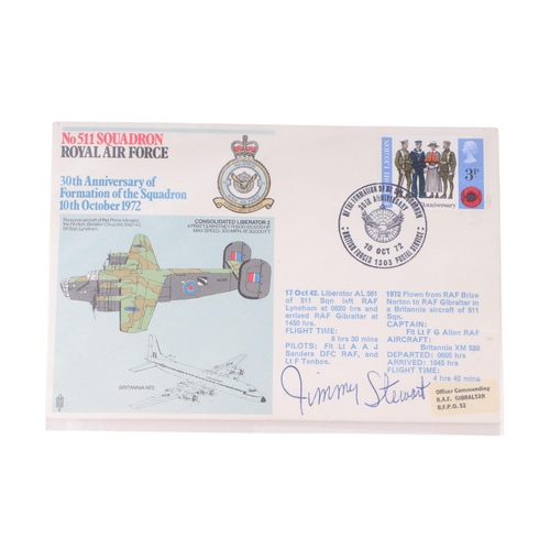 15 - An original James Stewart Hollywood film star signed First Day cover, flew Liberators from England d... 