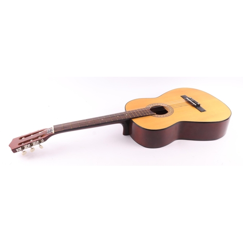 1615 - A Viva Super 6 six-string acoustic guitar, numbered 5555.