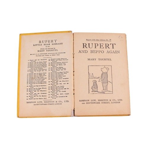 20 - Tourtel (Mary) Rupert & Beppo Again, published by Sampson Low, 1934, hardback.