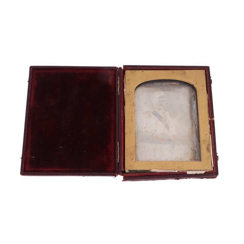 251 - A 19th century cased daguerreotype by Mr Kilburn of 234 Regent Street, of a young British Army offic... 