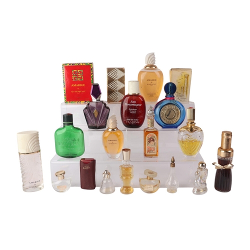 27 - A large quantity of vintage glass perfume bottles, some with original contents.