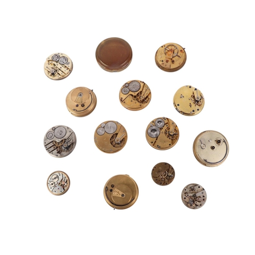 359 - A group of pocket watch and watch movements, various dates and makers.