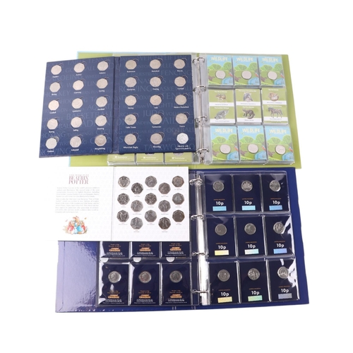 370 - 2018 Alphabet 10p Coin Set, London Olympics and Beatrix Potter 50p sets, British Isles Wildlife MP f... 