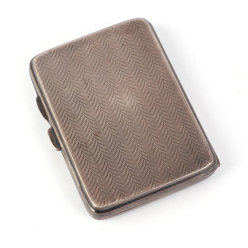 413 - An Art Deco silver cigarette case, Birmingham 1929, 79g.