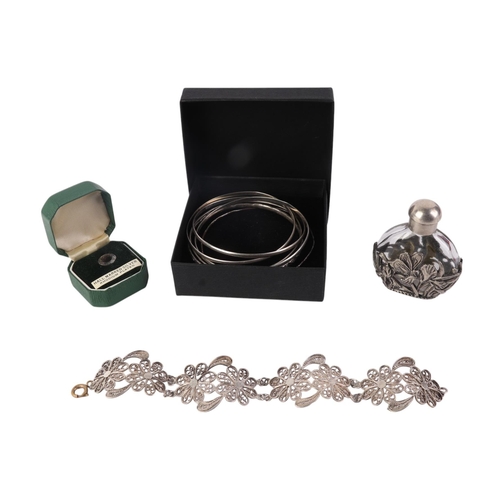 456 - A large quantity of silver, white metal and costume jewellery to include earrings, bracelets and nec... 