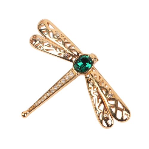 521 - A Christian Dior dragonfly brooch, boxed, 7cms wide.