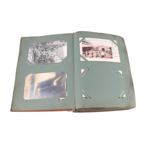 716 - A collection of postcard albums, mostly complete, with topographical and comical examples; together ... 