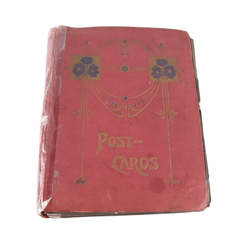 716 - A collection of postcard albums, mostly complete, with topographical and comical examples; together ... 