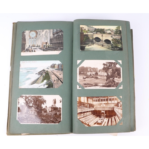 724 - An early 20th century postcard album containing mostly topographical interest.