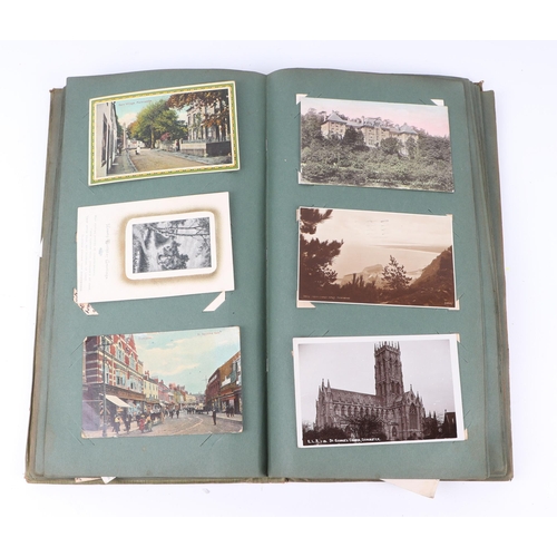 724 - An early 20th century postcard album containing mostly topographical interest.