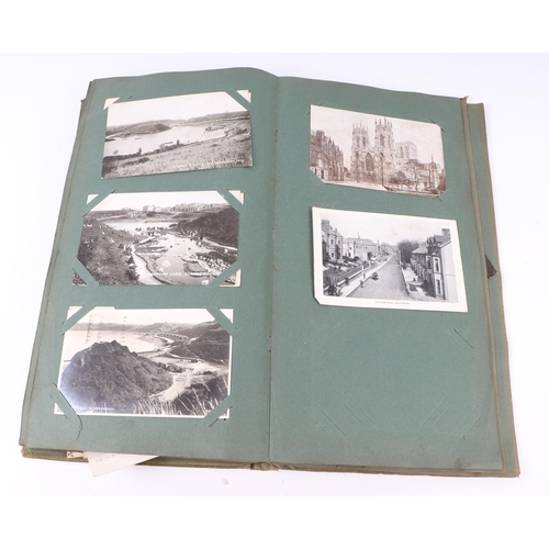 724 - An early 20th century postcard album containing mostly topographical interest.