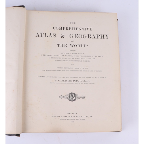 727 - The Comprehensive Atlas & Geography of the World, an extensive series of maps and a series of colour... 