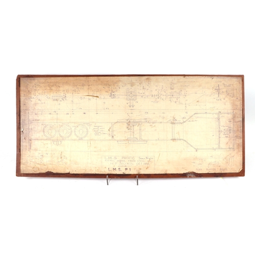 784 - A scratch built LMS Pacific 'Princess Royal' 6200 locomotive chassis, overall 90cms long; together w... 