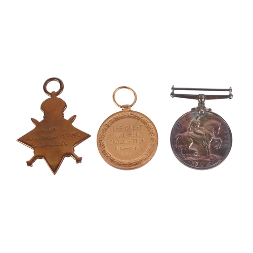 818 - A WWI trio medal group named to Captain R E Ollerenshaw L.M.R.N.A.S., unmounted and unworn with orig... 