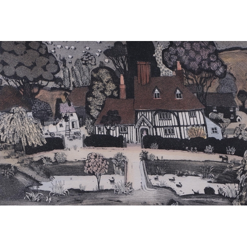 868 - Graham Clarke (b1941) - Old Manor - coloured etching, artists proof print, signed in pencil to the m... 