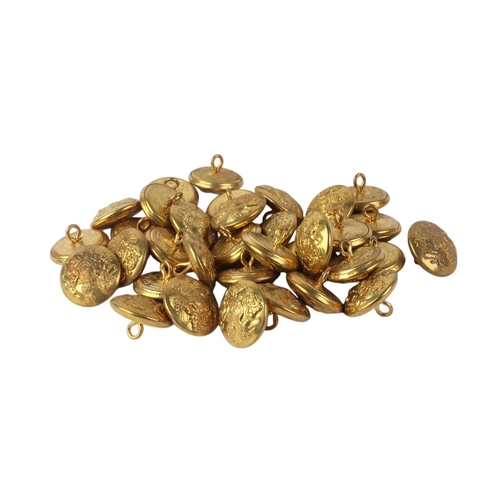 96 - A large quantity of brass military buttons, various regiments.