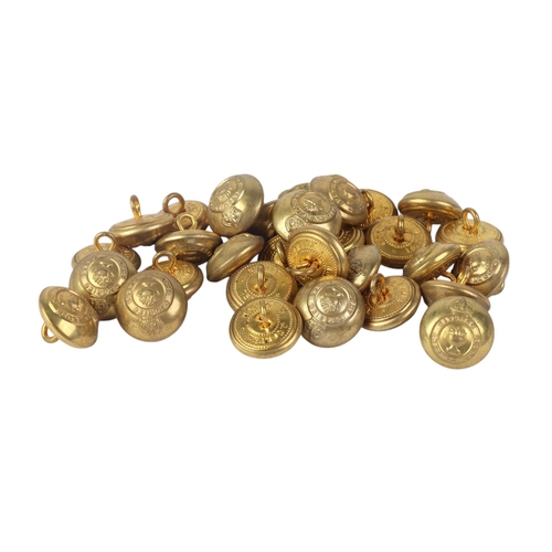 96 - A large quantity of brass military buttons, various regiments.