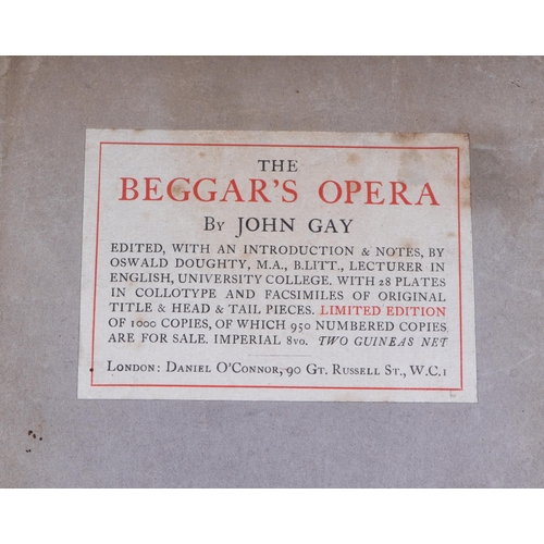 103 - Gay (John) The Beggar's Opera, un-numbered limited edition of 1,000, with twenty eight plates in Col... 