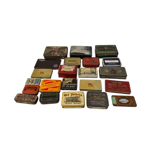 12 - A quantity of advertising tins, mainly tobacco related.