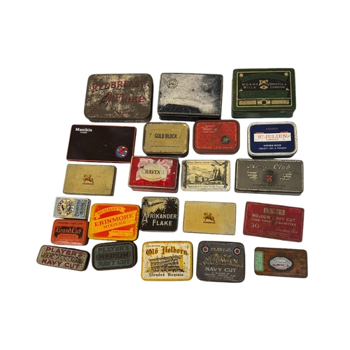 12 - A quantity of advertising tins, mainly tobacco related.