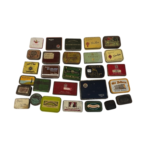 12 - A quantity of advertising tins, mainly tobacco related.